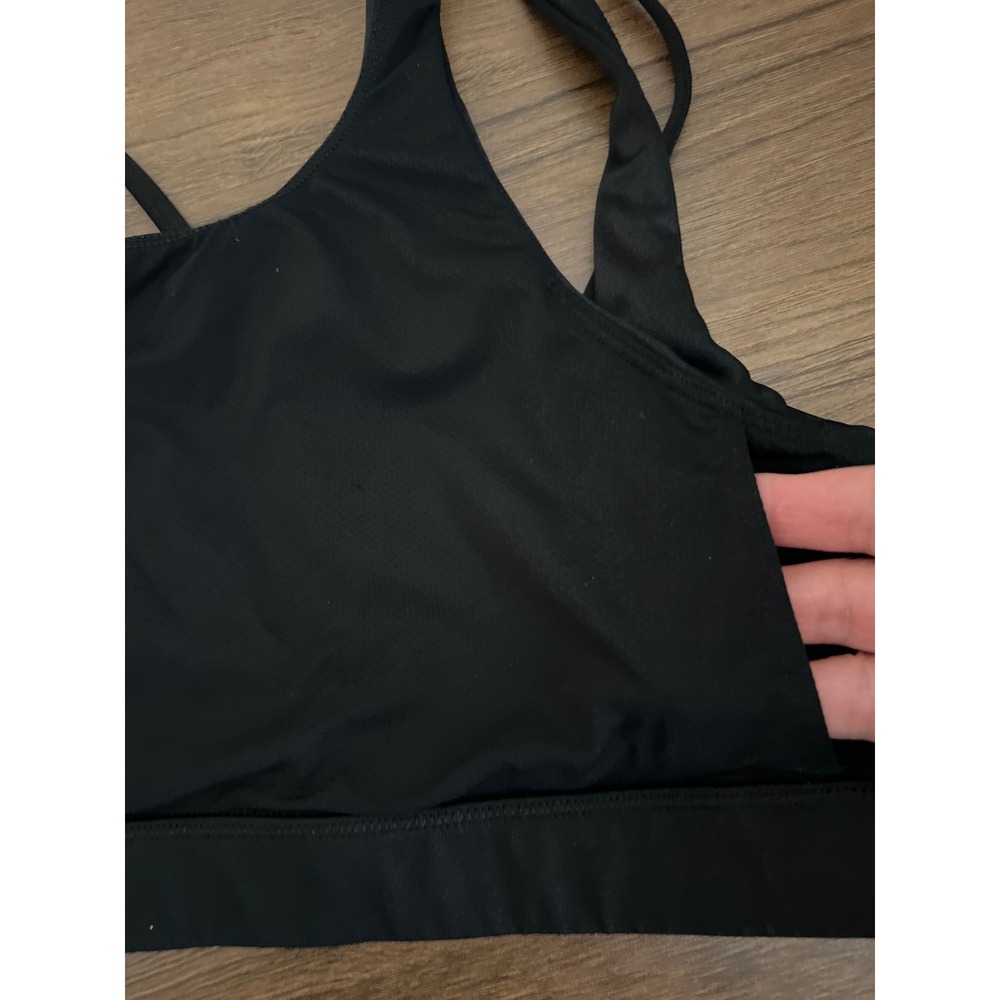 Athleta Women Black Square Neck Multi-Strap Sports Bra XL Activewear - Picture 7 of 8
